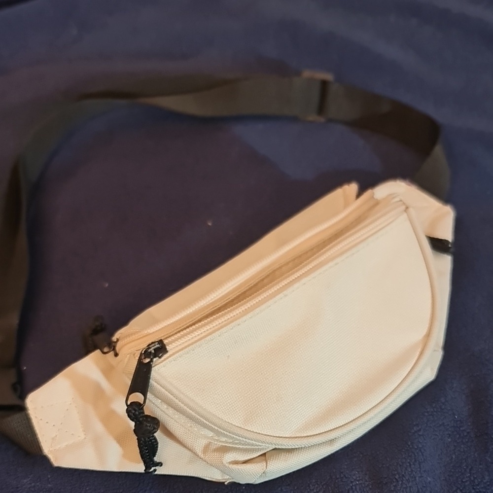 "Open to Offers" Men's Beige Waist Bag